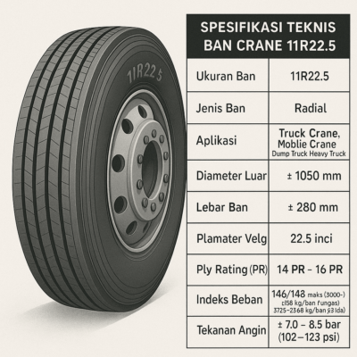Ban Luar Crane 11R22.5